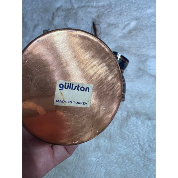 Gülistan Turkish Copper Coffee Pot Set - Picture 4 of 6